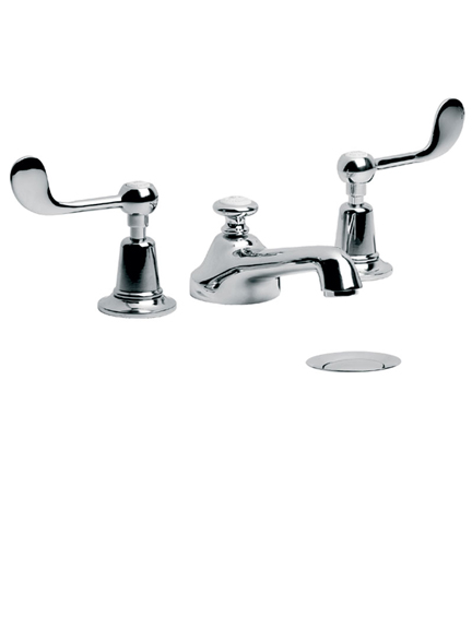 Lefroy Brooks Classic Connaught lever three hole basin mixer with pop-up waste CL1220