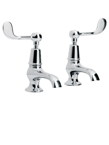 Lefroy Brooks Connaught lever basin pillar taps CL8022