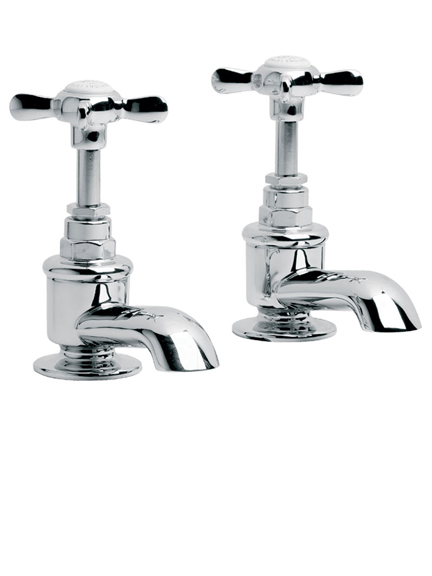 Lefroy Brooks Classic bath pillar taps LB1154