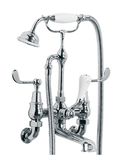 Lefroy Brooks Connaught exposed wall mounted bath shower mixer with lever handles  CL1166