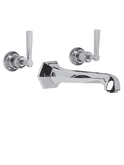 Lefroy Brooks Mackintosh concealed wall mounted bath filler with lever handles  ML1270