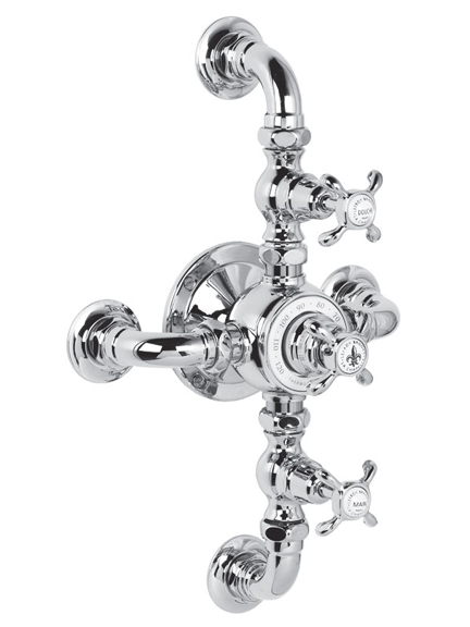 La Chapelle exposed dual control thermostatic