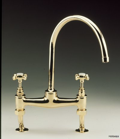 Lefroy Brooks Classic bridge kitchen mixer tap