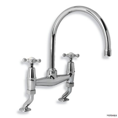 Lefroy Brooks Connaught kitchen bridge mixer tap