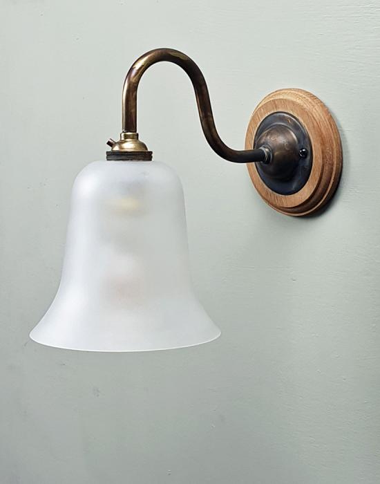 Selection of Single Wall Lights in Antiqued Brass