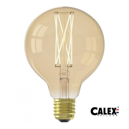 LED Filament Bulb - 4w E27 95mm Globe Gold