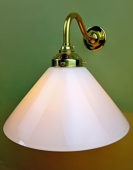 Single Opal Coolie Wall Light