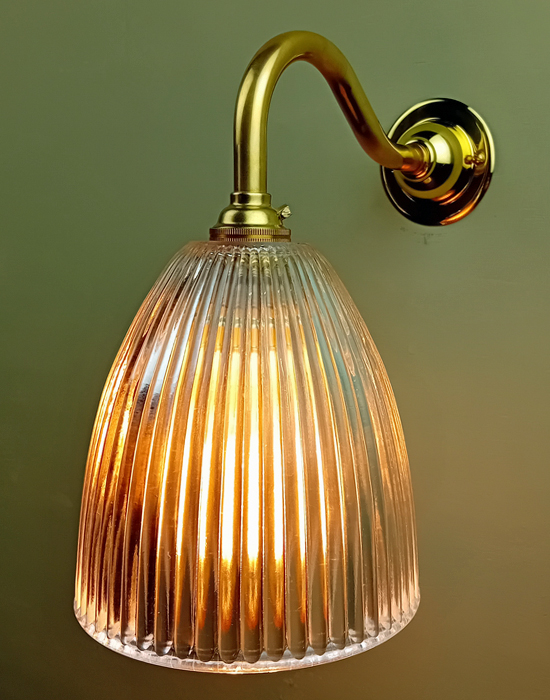 Single Elongated Prismatic Wall Light